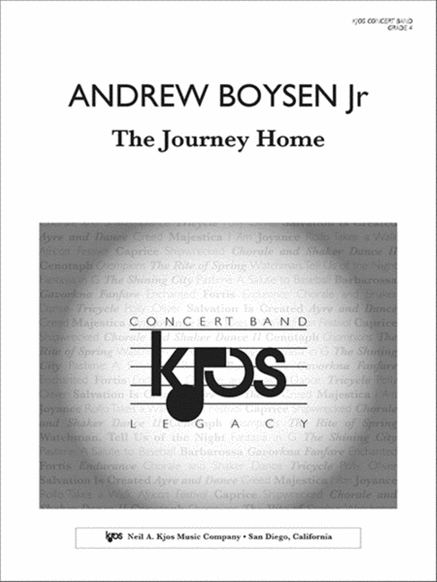 The Journey Home - Score Concert Band scores gallery preview page 1