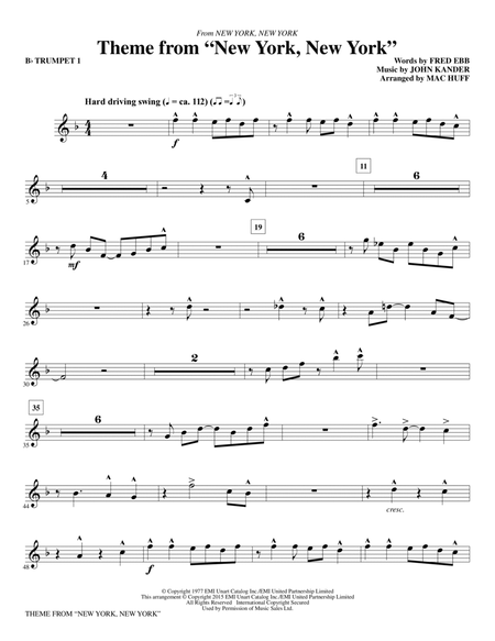 Theme from "New York, New York" - Bb Trumpet 1