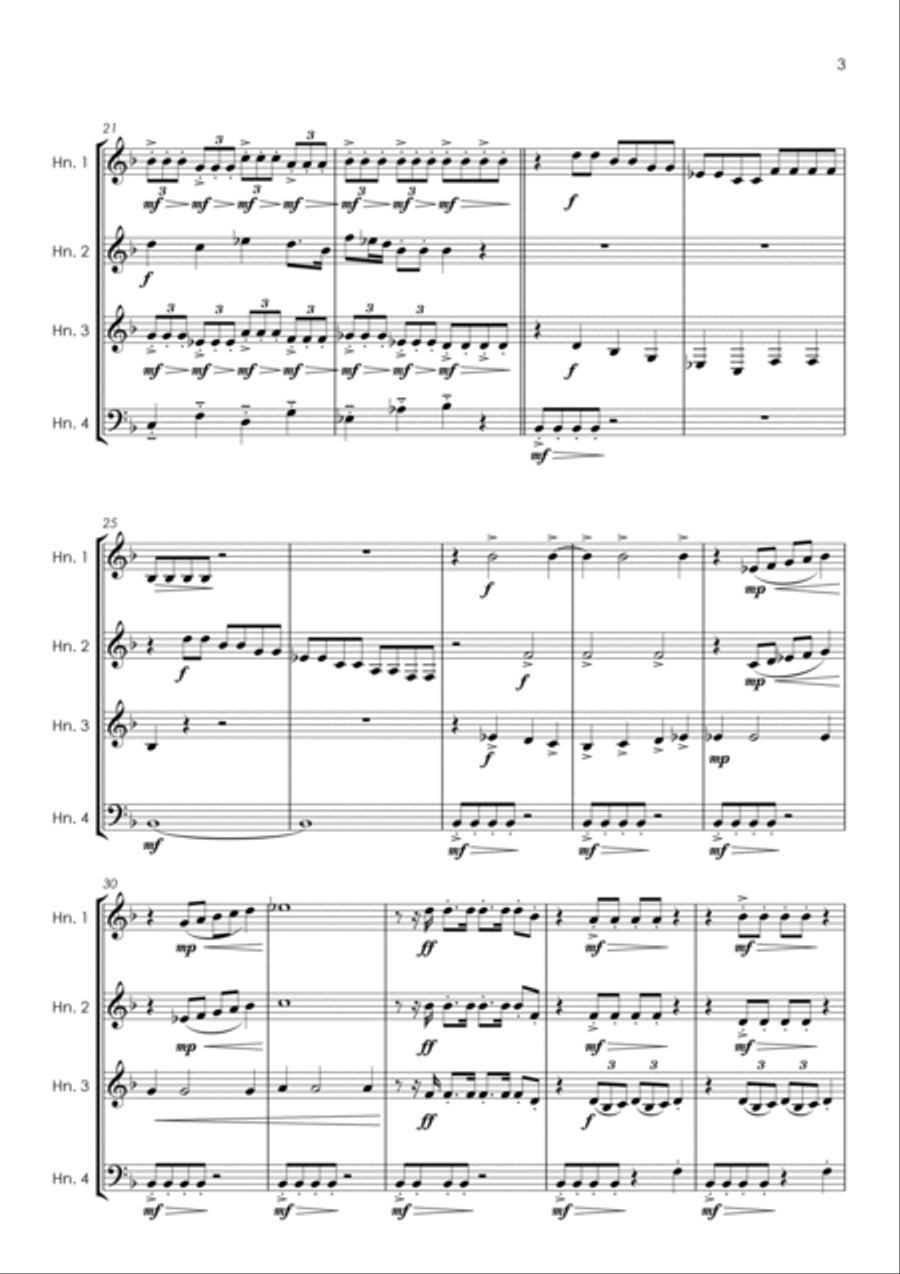 Wonderful Christmastime Horn scores gallery preview page 5