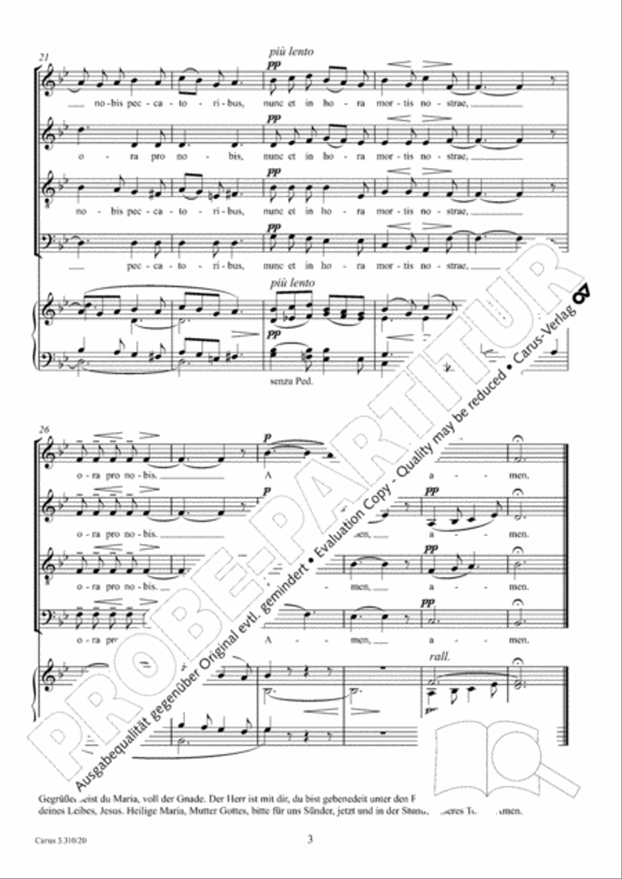 Ave Maria Choir scores gallery preview page 4