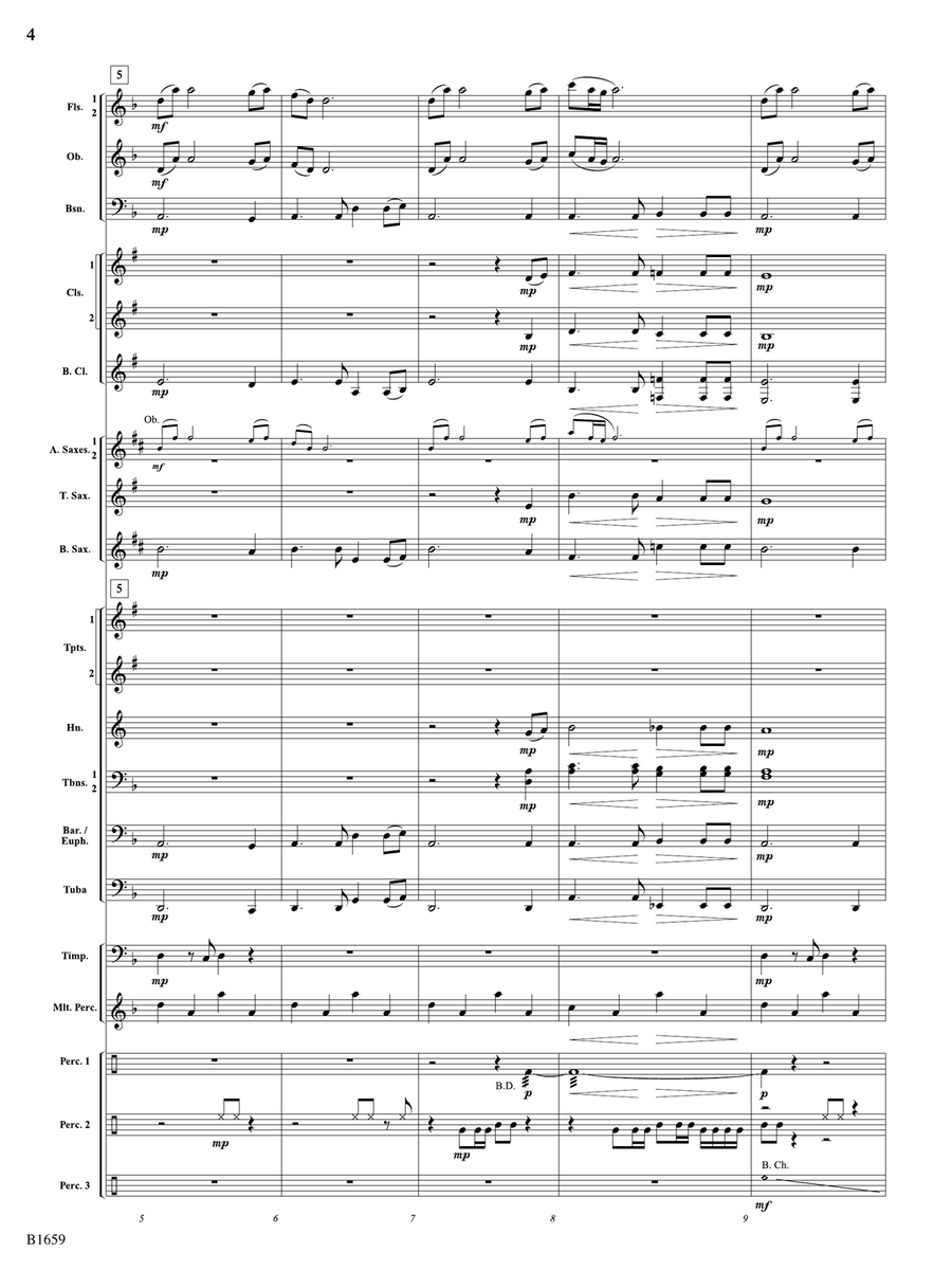 Yonaguska: Score by William Owens Concert Band - Digital Sheet Music page 4