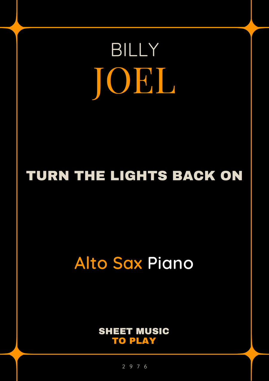 Turn The Lights Back On Alto Saxophone scores gallery preview page 1