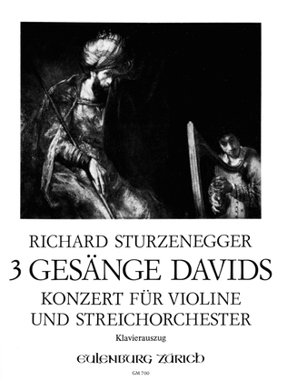 Book cover for 3 canticles of David, Violin concerto