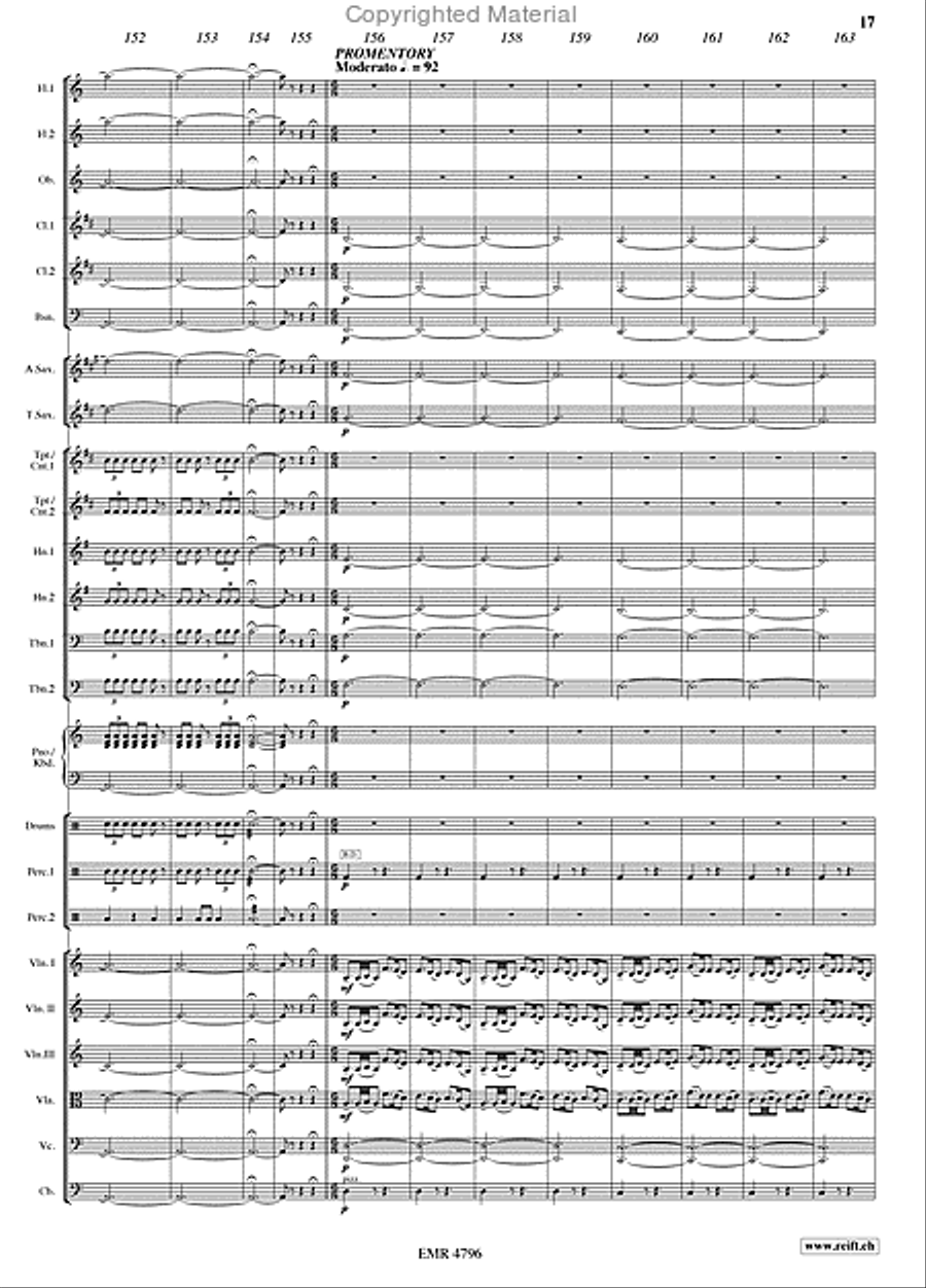 The Last Of The Mohicans Orchestra scores gallery preview page 17