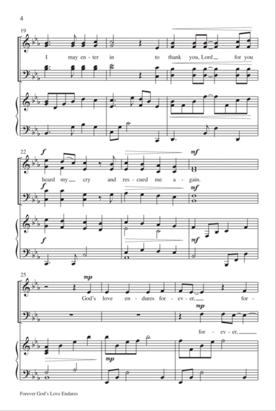 Forever God's Love Endures 4-Part scores gallery preview page 5