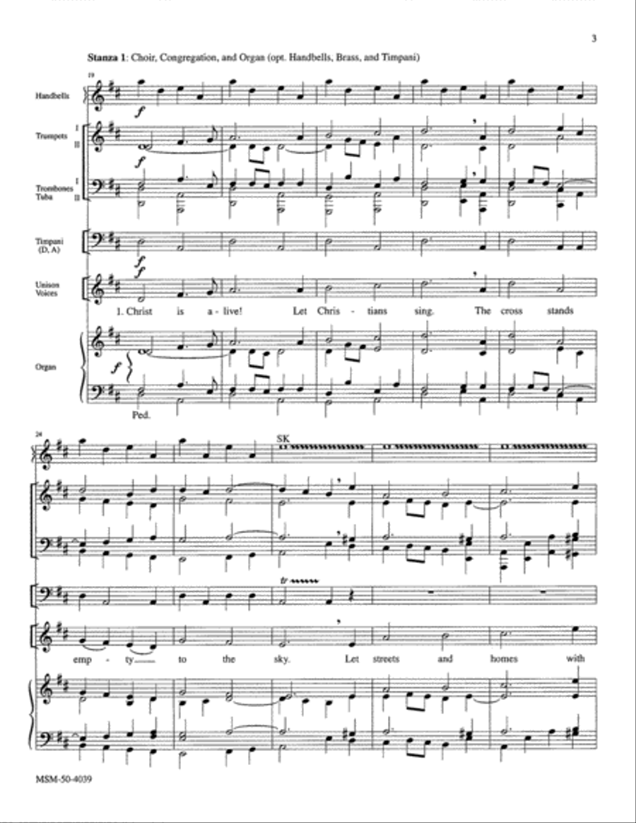 Christ Is Alive! Choir scores gallery preview page 4