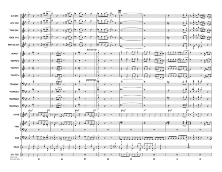 Runaway Baby - Conductor Score (Full Score) Jazz Ensemble scores gallery preview page 4