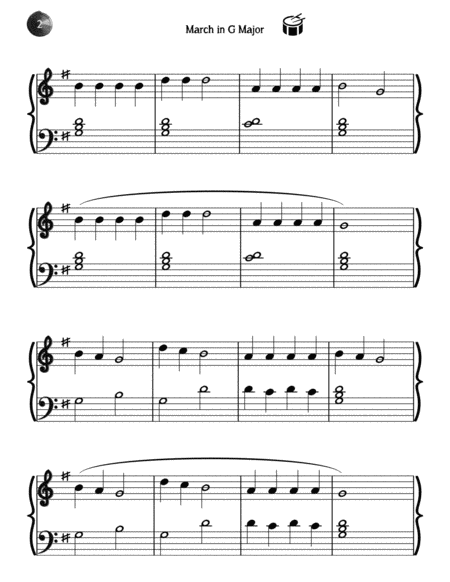 March in G Major (easy piano) image number null