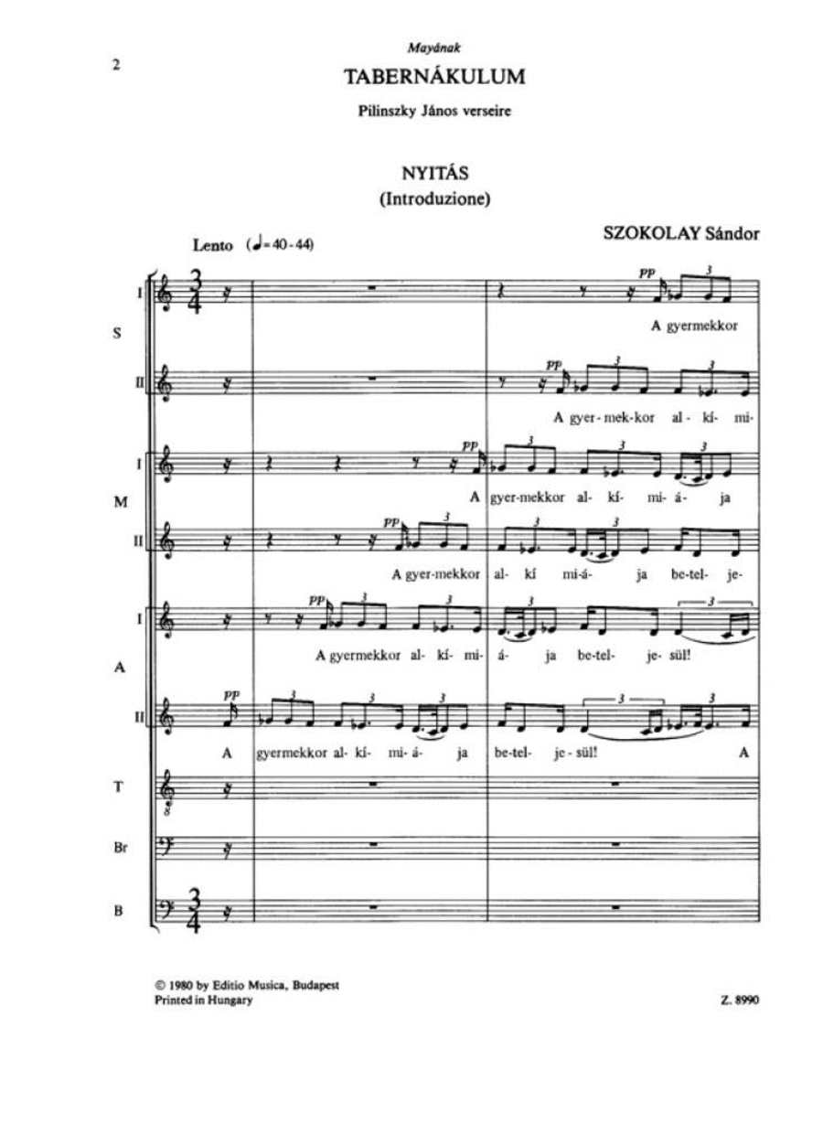 Tabernákulum Tabernákulum A Cappella scores gallery preview page 1