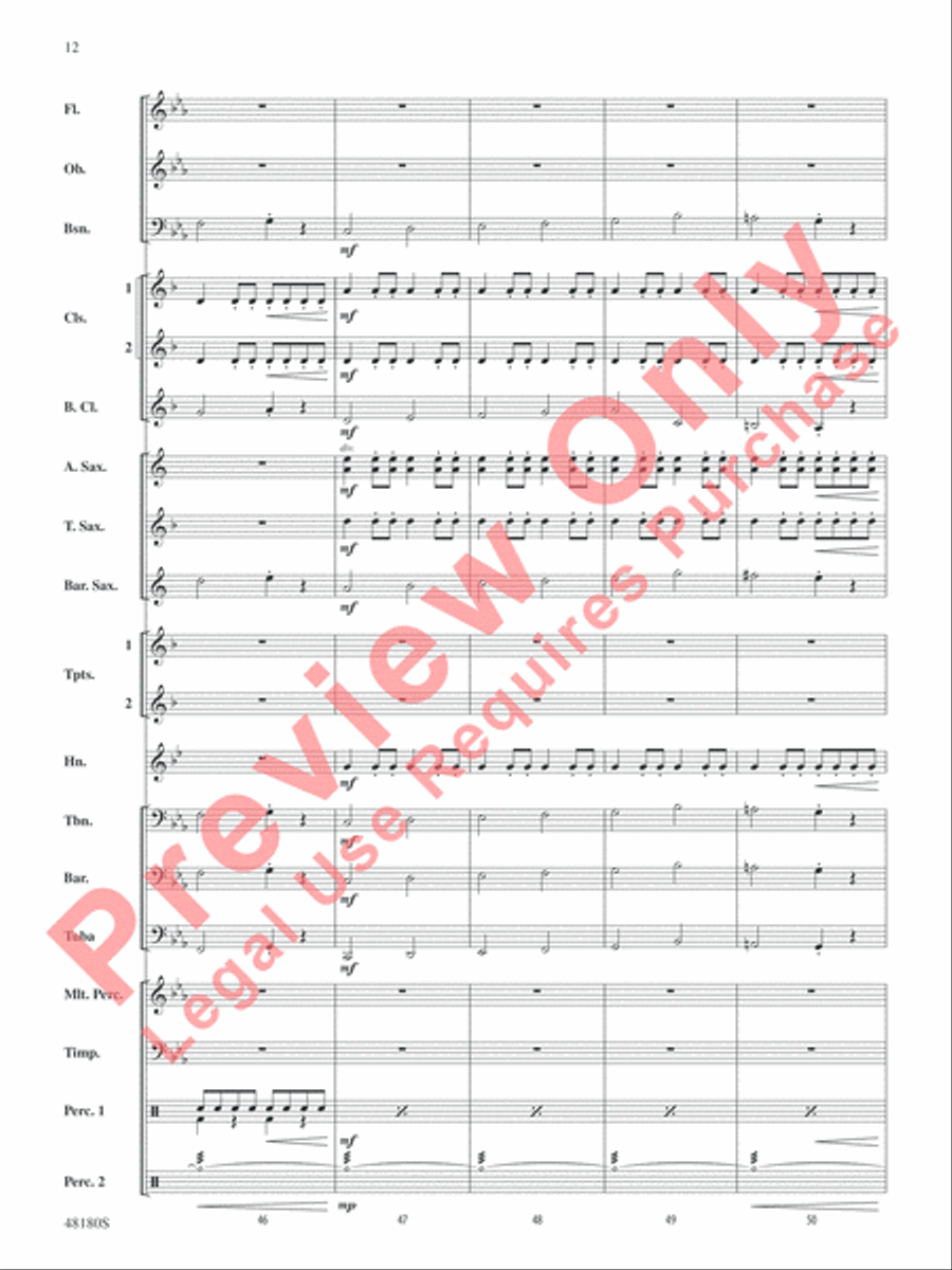 Astronomica Concert Band scores gallery preview page 13