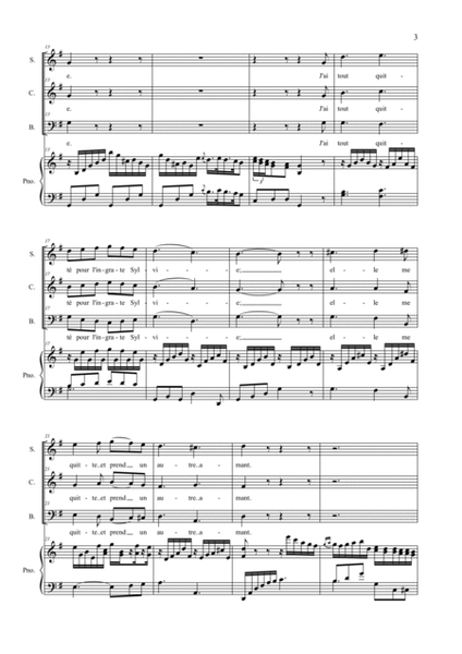 PLAISIR D'AMOUR - Arr. per SAB Choir and Piano image number null