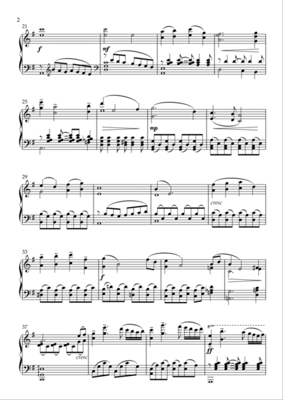Autumn Piano Solo scores gallery preview page 2