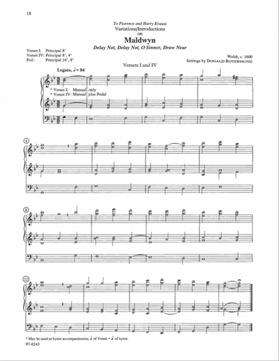 Seven Hymn Preludes, Set 3 Organ scores gallery preview page 8