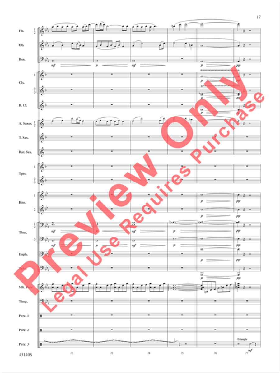 At the Movies---The Classics Concert Band scores gallery preview page 18