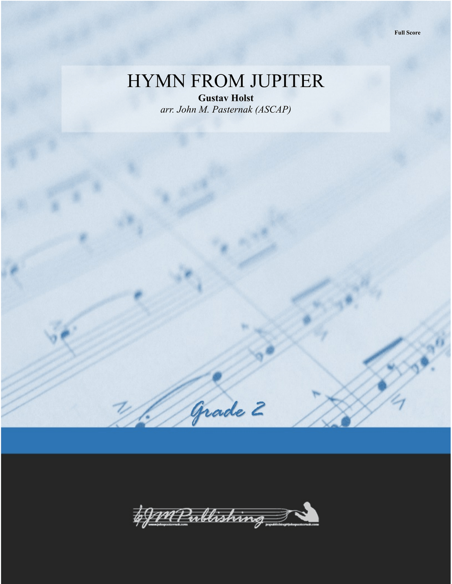 Hymn from Jupiter Concert Band scores gallery preview page 1