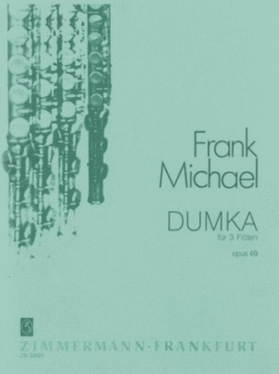 Book cover for Dumka "Hommage a Antonín Dvořák" Op. 69