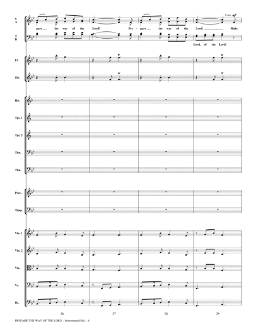 Prepare The Way Of The Lord - Full Score Choir scores gallery preview page 6