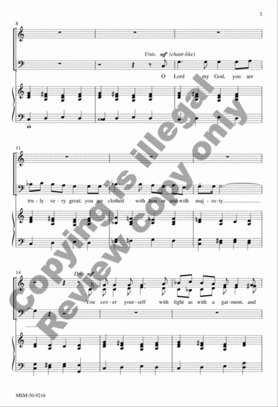 O Lord, How Manifold Are Your Works 4-Part scores gallery preview page 14