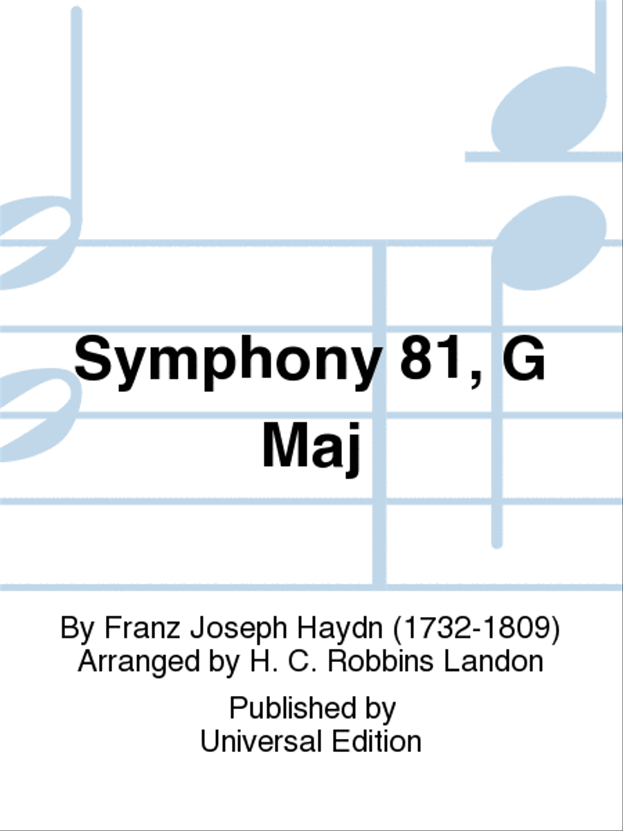 Symphony 81, G Maj Orchestra scores gallery preview page 1