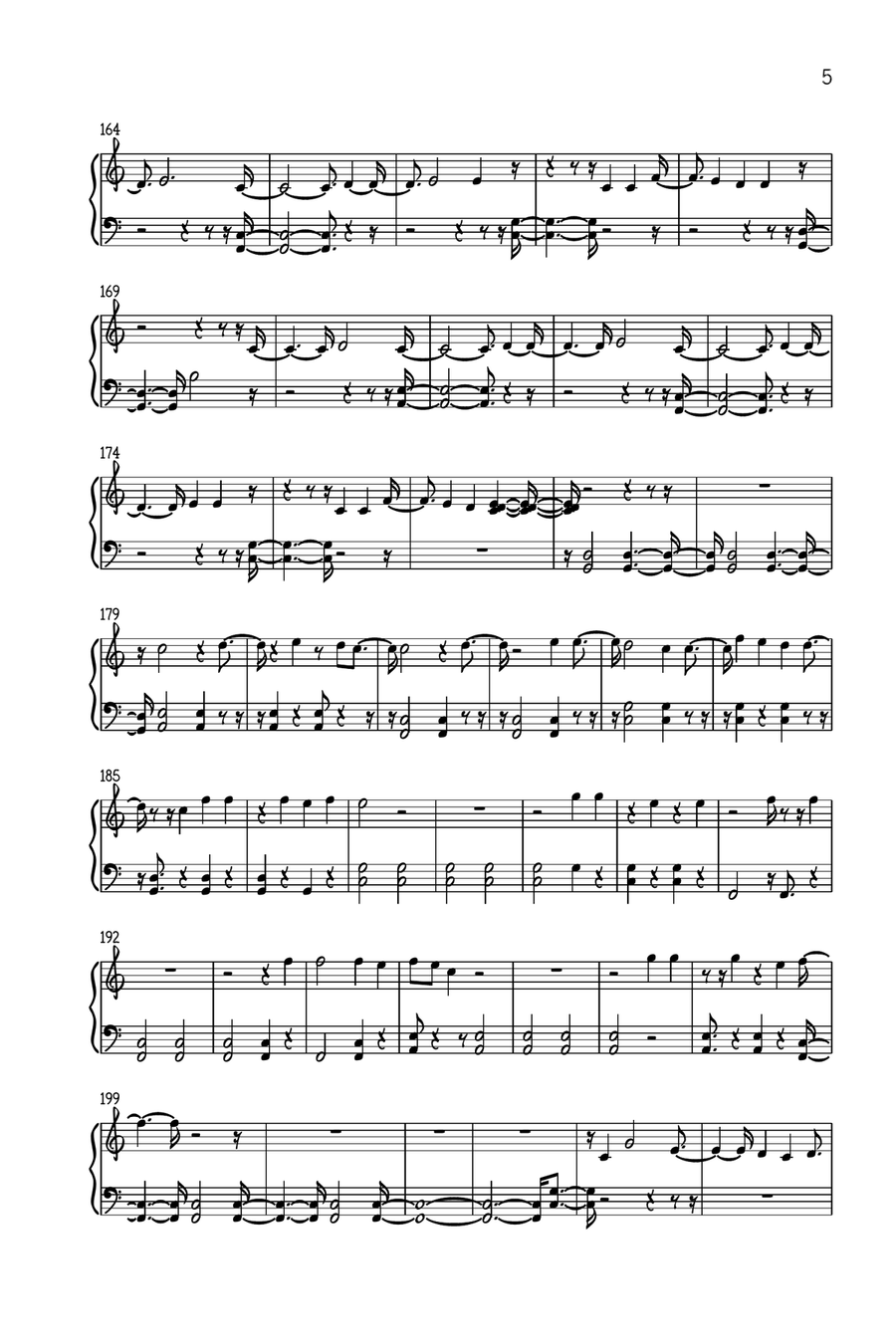 Light Of The World Piano Solo scores gallery preview page 5