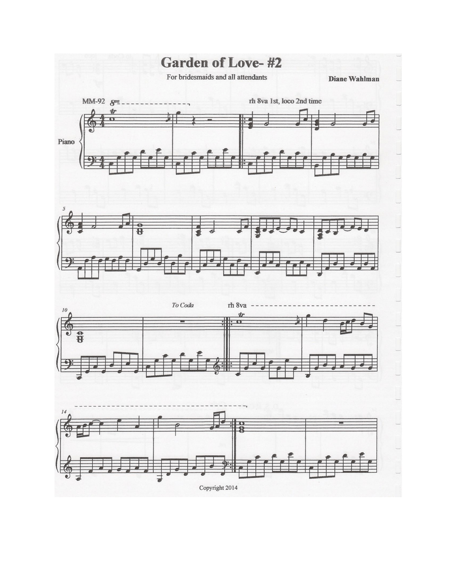 Garden of Love Piano Solo scores gallery preview page 3