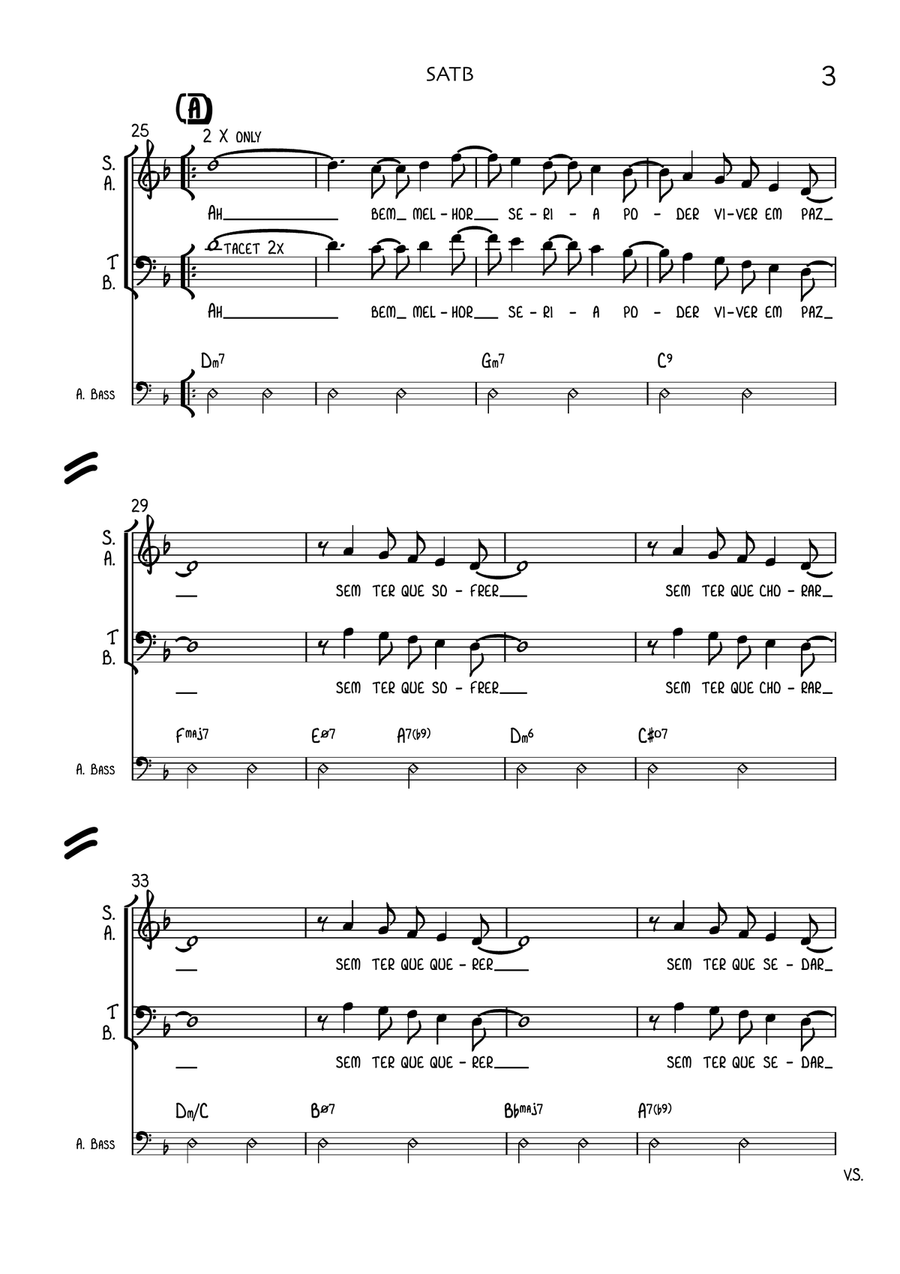 Tempo De Amor Tempo De Amor 4-Part scores gallery preview page 3