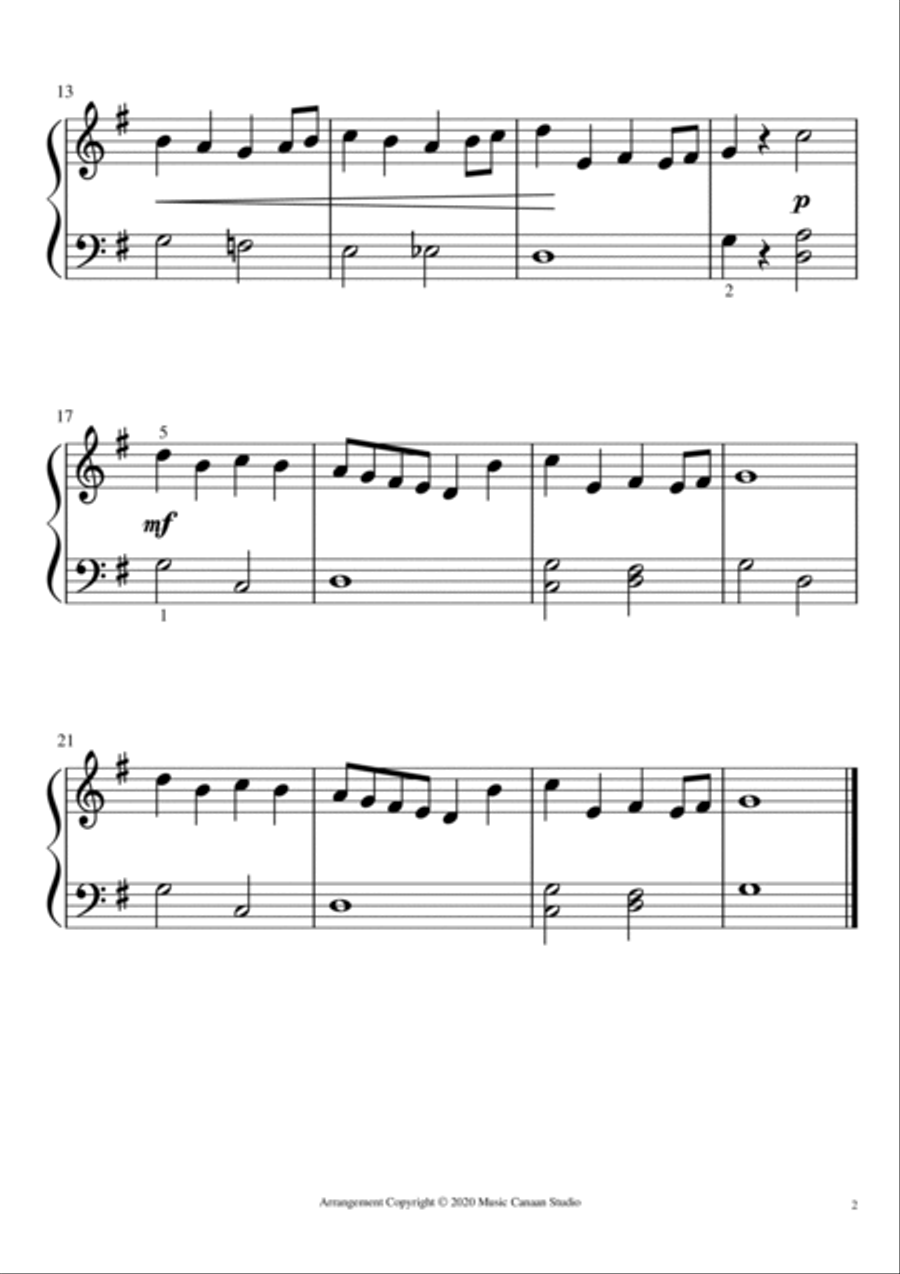 Easy Hymns for Piano Beginner Book 2 Piano Solo scores gallery preview page 4