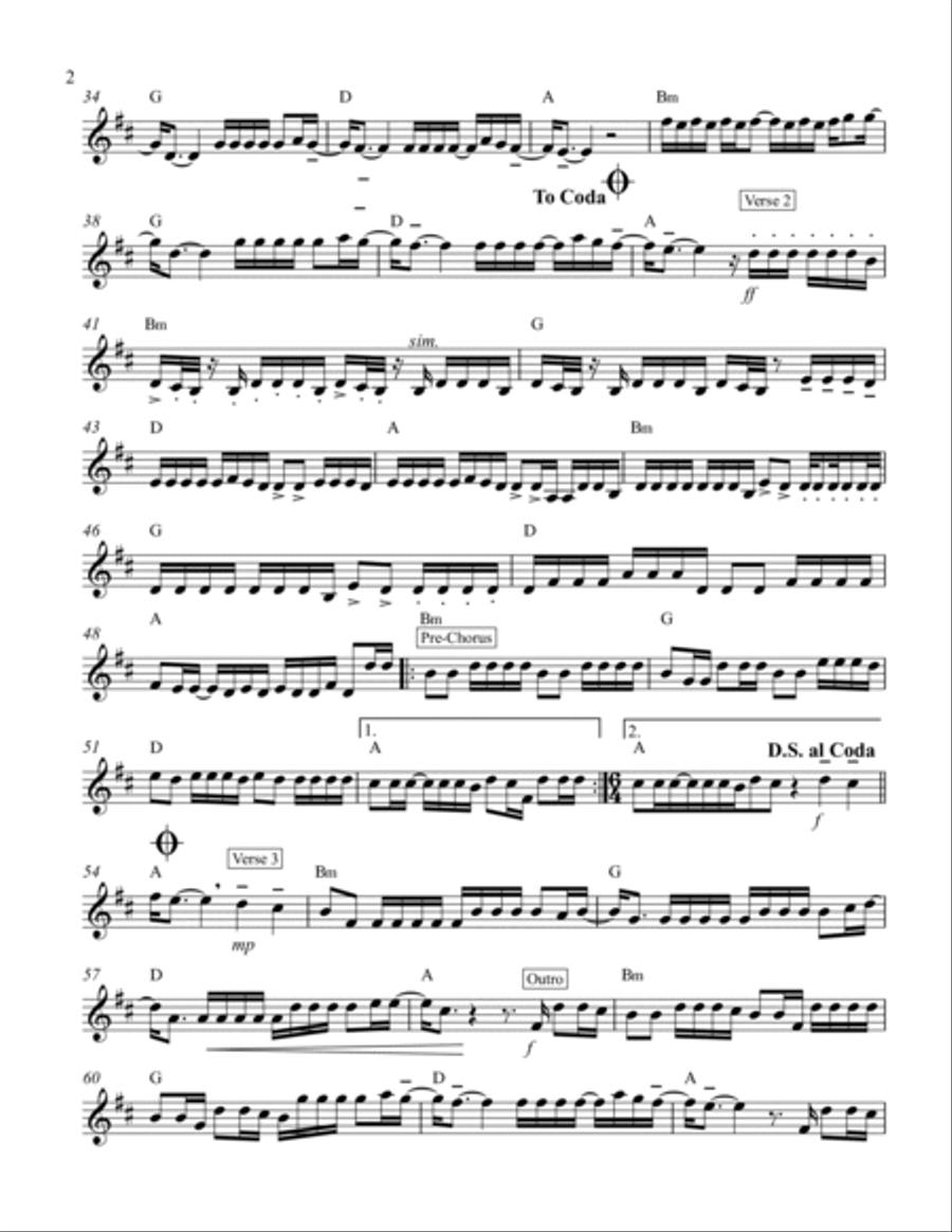 Despacito Violin Solo scores gallery preview page 2