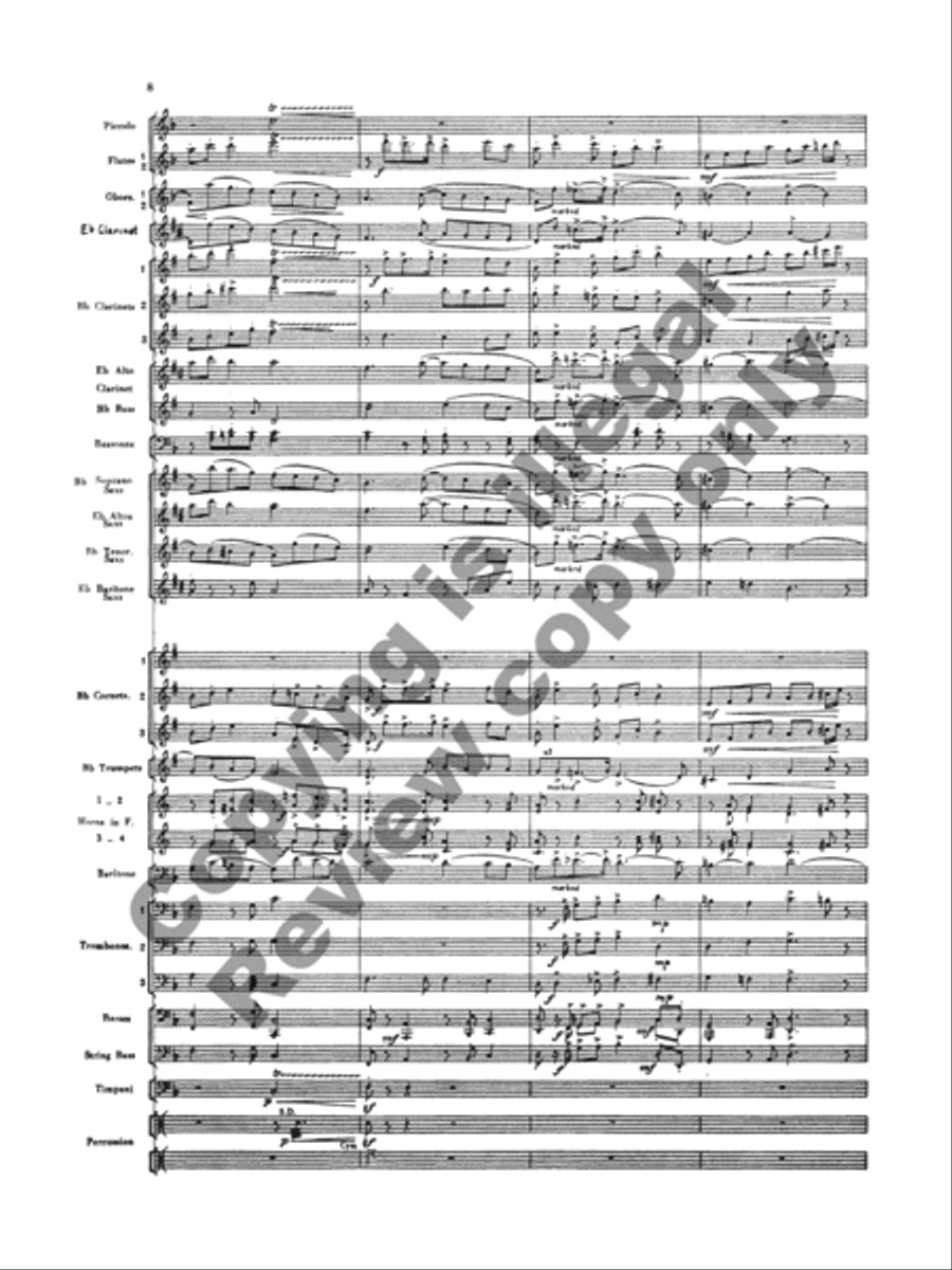 Handel in the Strand Concert Band scores gallery preview page 10