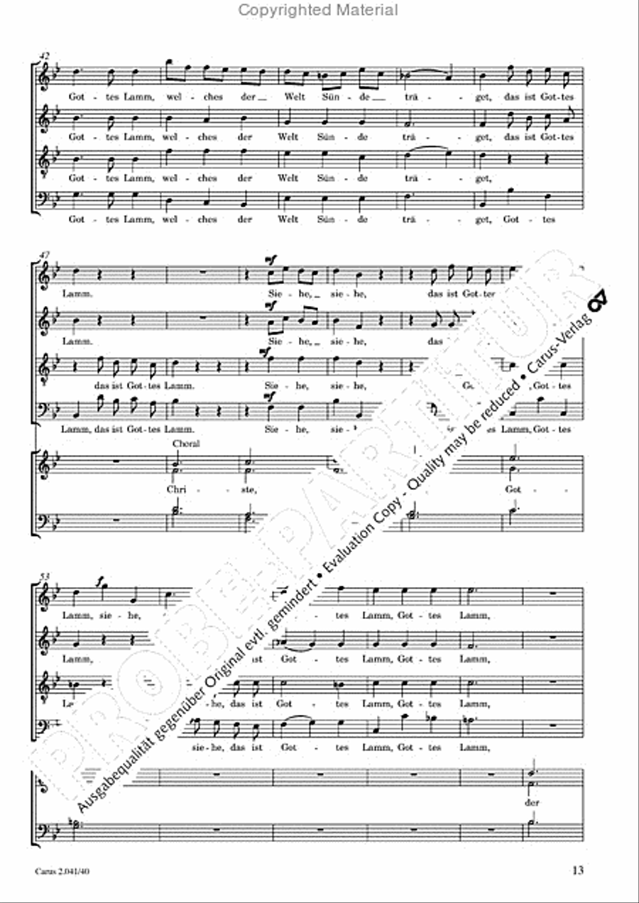 Motets and arias for choirs collected and edited by Johann Adam Hiller, vol. 4 Voice Solo scores gallery preview page 14
