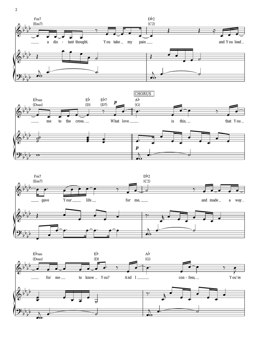 What Love Is This What Love Is This Piano, Vocal, Guitar scores gallery preview page 2