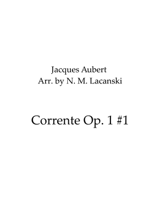Book cover for Corrente Op. 1 #1