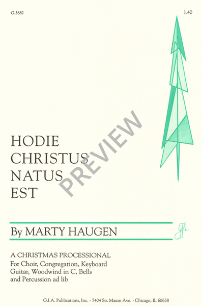 Hodie, Christus natus est image number null