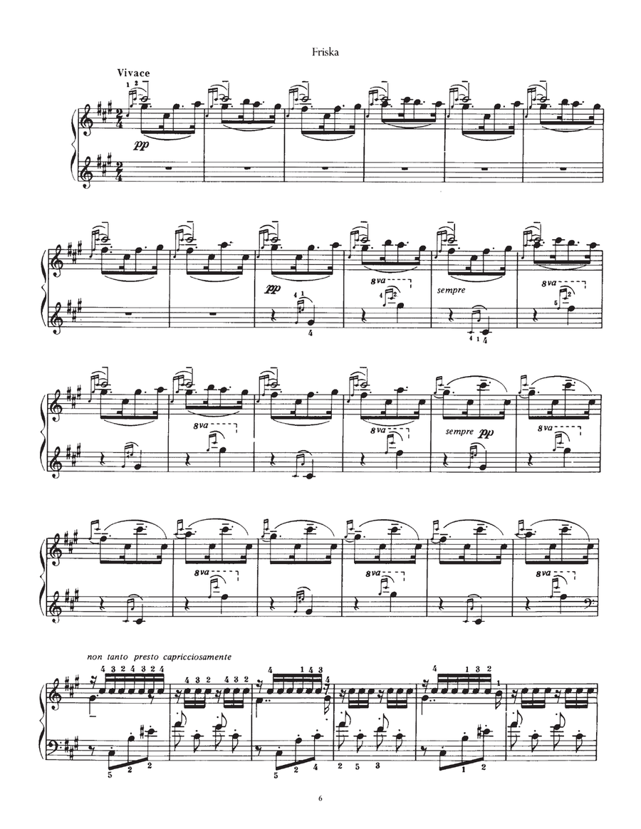 Hungarian Rhapsody (Ungarische Rhapsody) No.2 Piano Solo scores gallery preview page 6