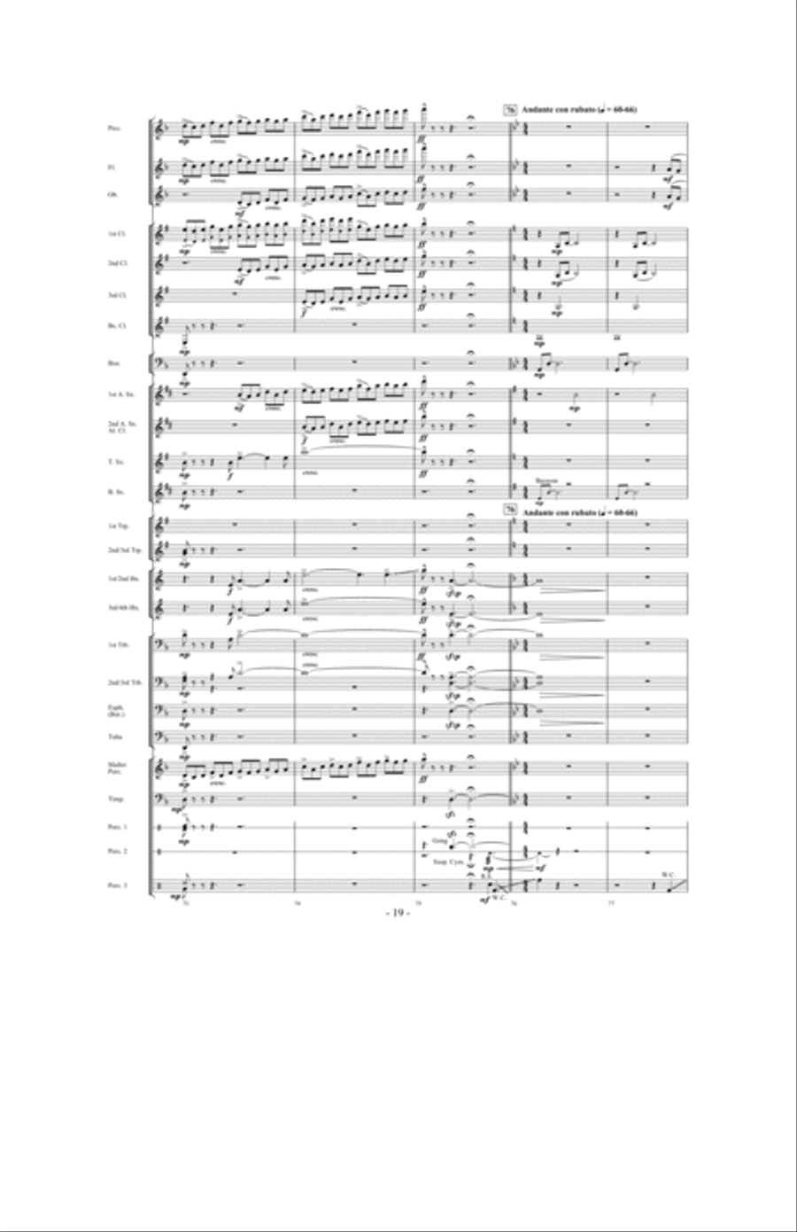 When The Tears Fell Concert Band scores gallery preview page 18