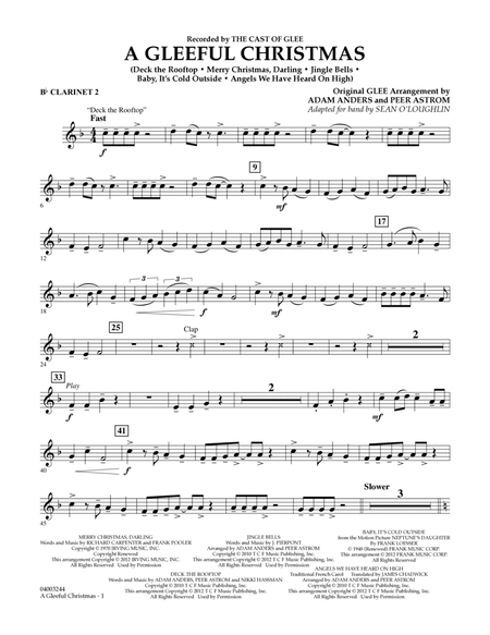 A Gleeful Christmas - Bb Clarinet 2