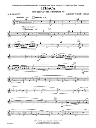 Ithaca (from The Odyssey (Symphony No. 2)): 1st B-flat Clarinet