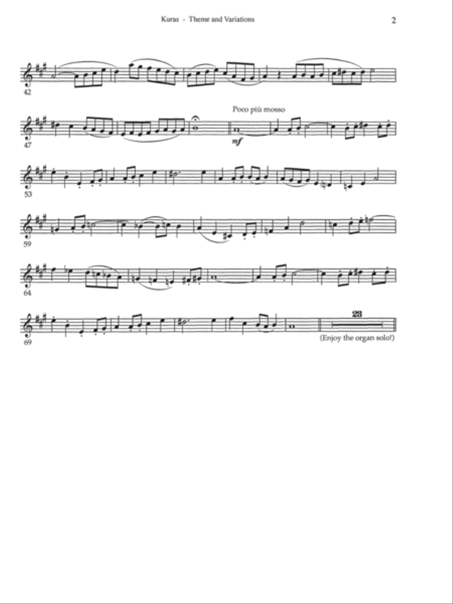 Theme and Variations Oboe scores gallery preview page 19