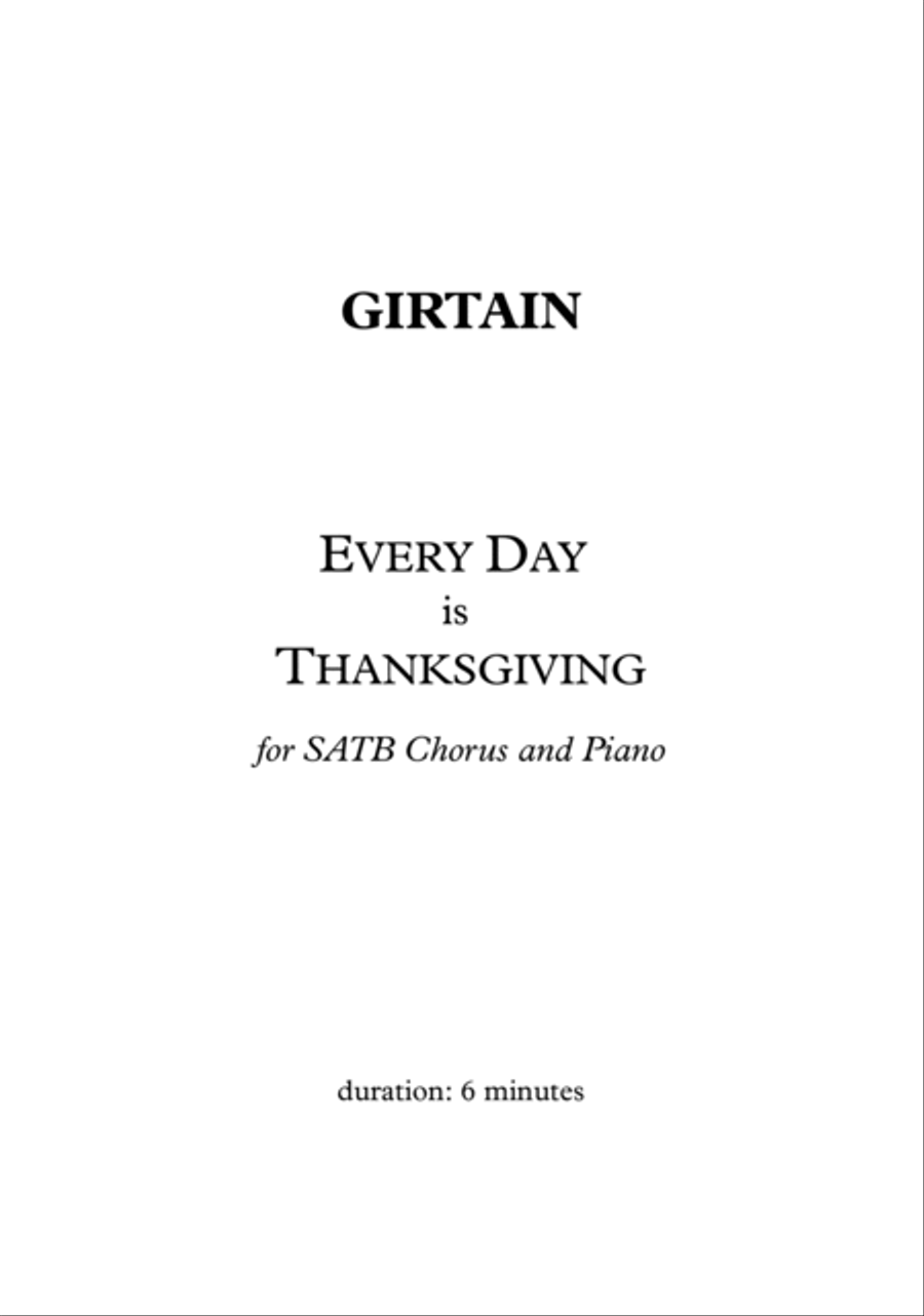 Every Day is Thanksgiving 4-Part scores gallery preview page 3