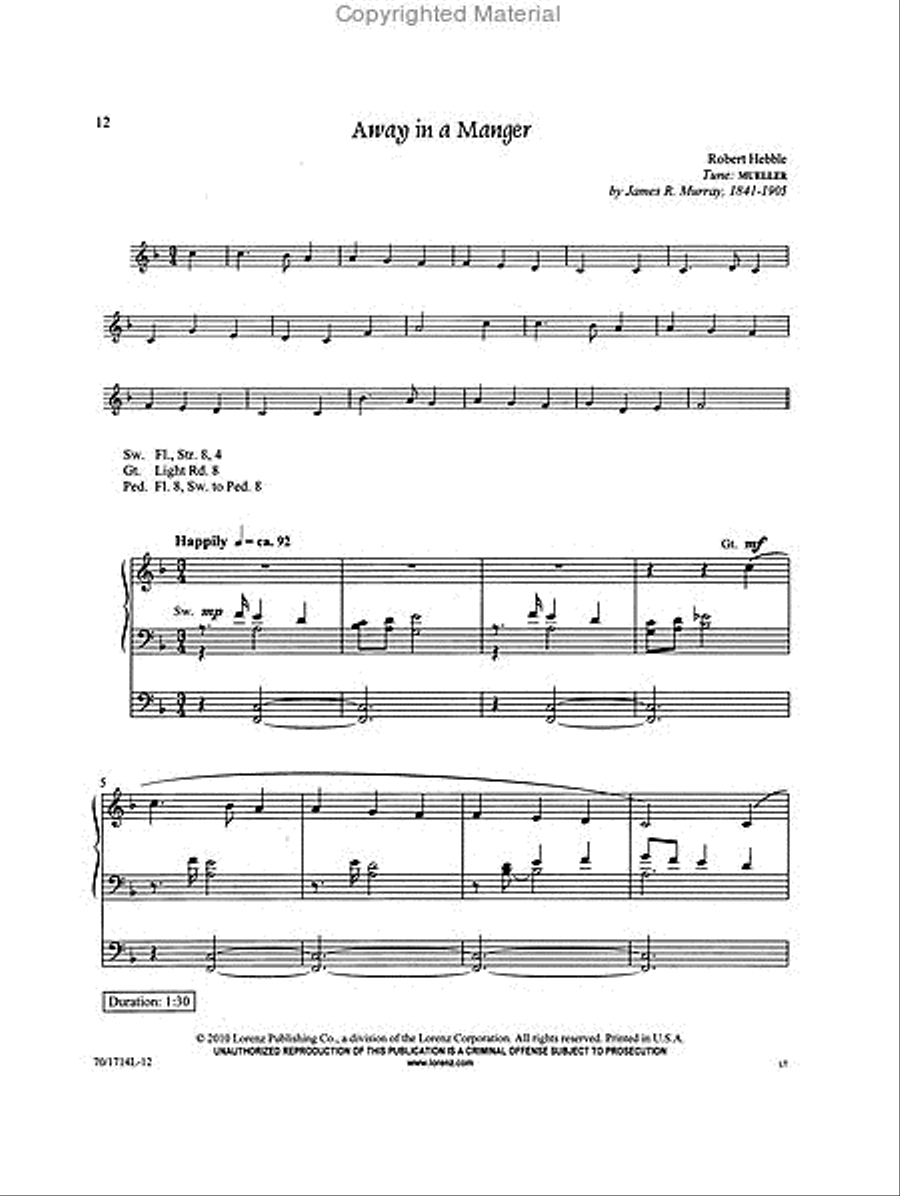 Hear the Angels Sing Organ Solo scores gallery preview page 4