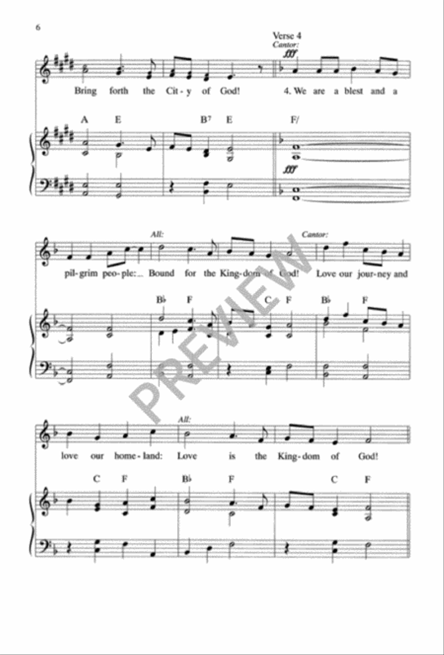Bring Forth the Kingdom 3-Part scores gallery preview page 7