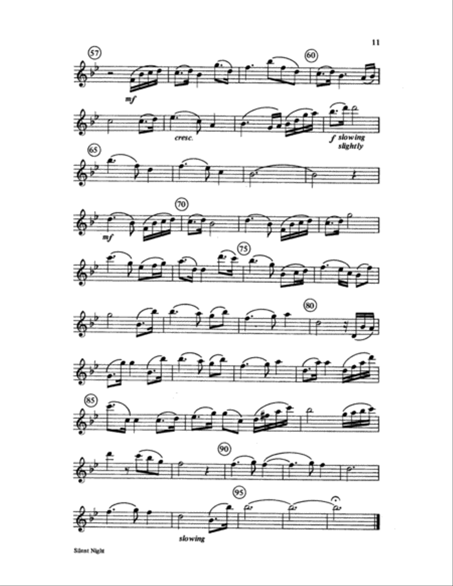 Silent Night Silent Night Choir scores gallery preview page 11