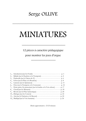 MINIATURES , OP. 40
