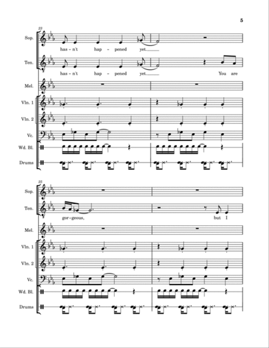 I Miss You Piano scores gallery preview page 5