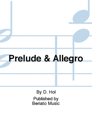 Book cover for Prelude & Allegro