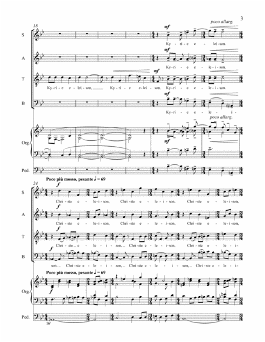 Missa Brevis 4-Part scores gallery preview page 3
