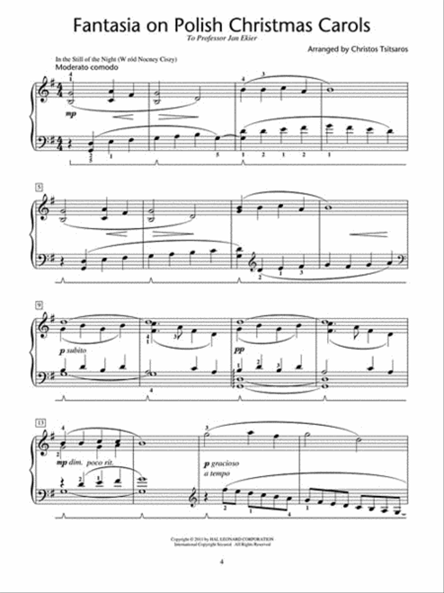 Fantasia on Polish Christmas Carols Piano Method scores gallery preview page 3