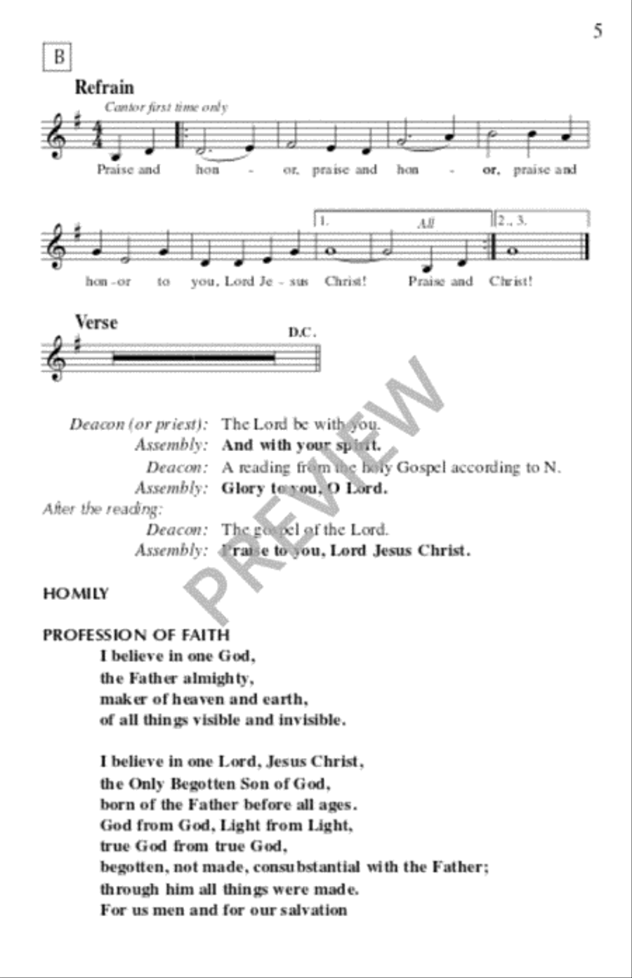 Welcome Table: A Mass of Spirituals - Assembly edition Unison Choir scores gallery preview page 7