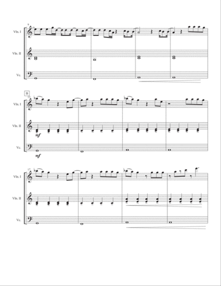 Can't Feel My Face Can't Feel My Face String Trio scores gallery preview page 2