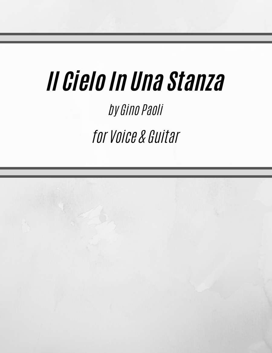 Il Cielo In Una Stanza Acoustic Guitar scores gallery preview page 1